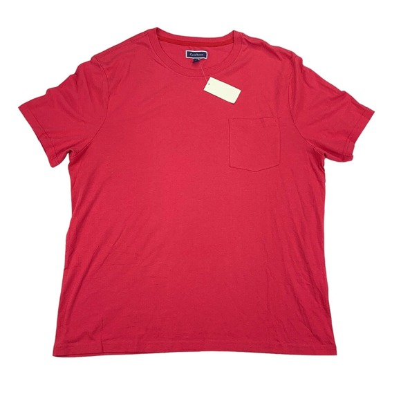 Club Room Other - Club Room Mens Solid Short Sleeve Pocket Crewneck Pajama T-Shirt Pink XL